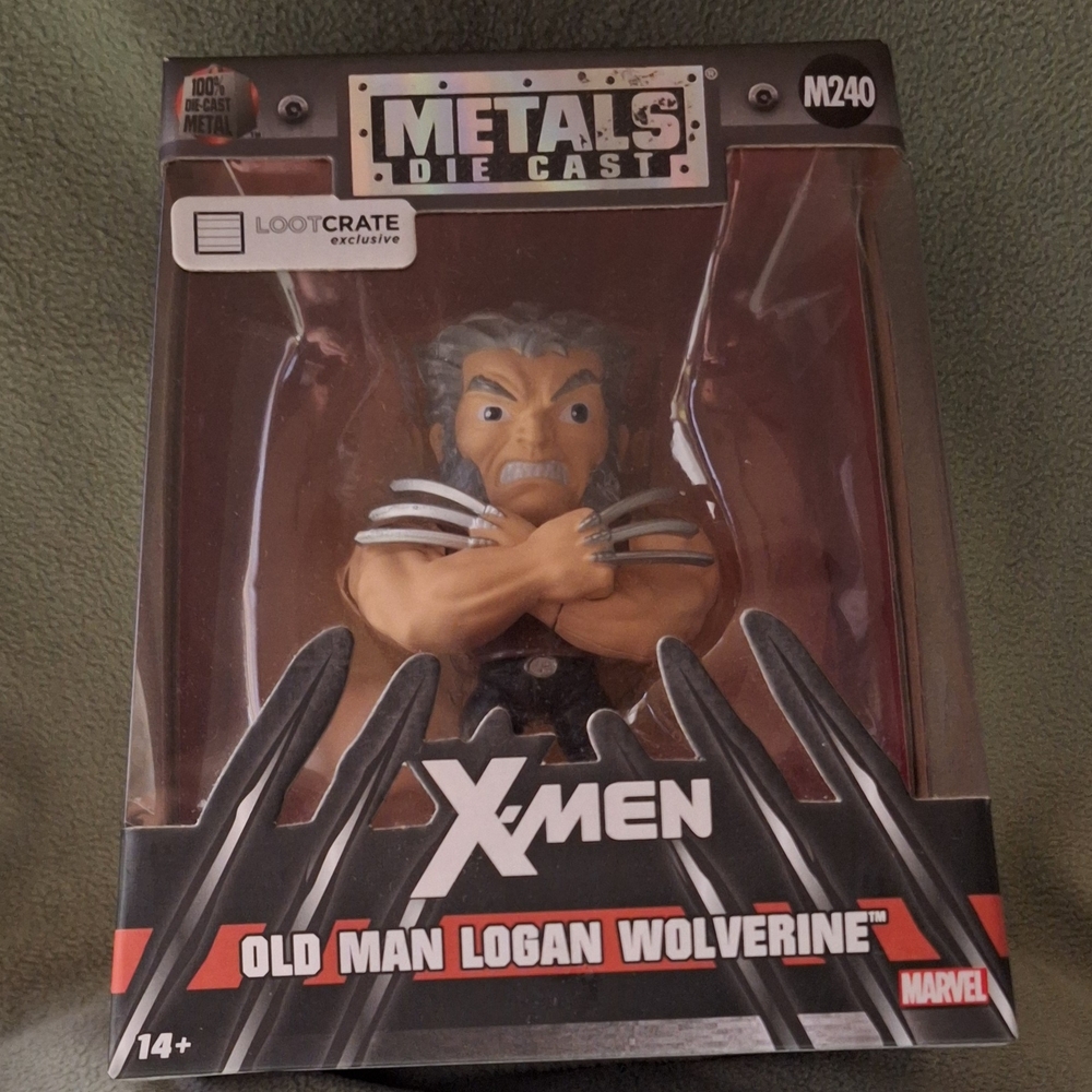 Marvel X-Men Old Man Logan Wolverine Action Figure - Black, Silver, Red